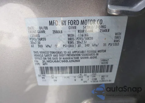 2LMDU68C98BJ29260